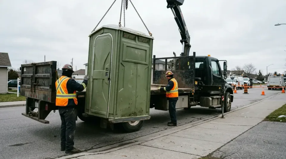 Portable Toilet — Outdoor — Portable Toilet, Boom Truck, Crane Arm, Outdoor, Luxury Restroom Trailer Rental…