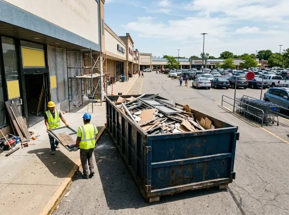 Roll-off Dumpster — Commercial Renovation